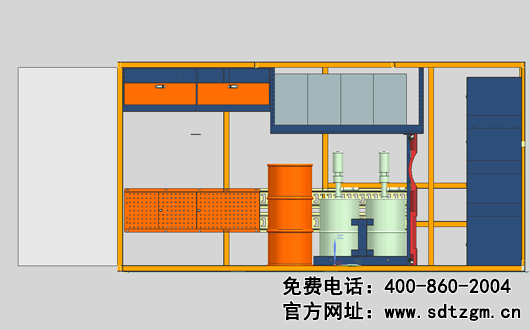 山東田中設(shè)備卡車養(yǎng)護(hù)搶修服務(wù)車上裝布局左側(cè)