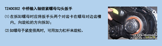 TZ400302 中橋輸入軸鎖緊螺母勾頭扳手